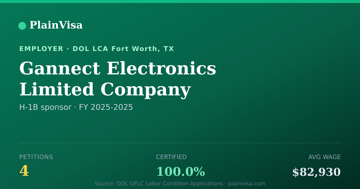 Shareable card for Gannect Electronics Limited Company | PlainVisa