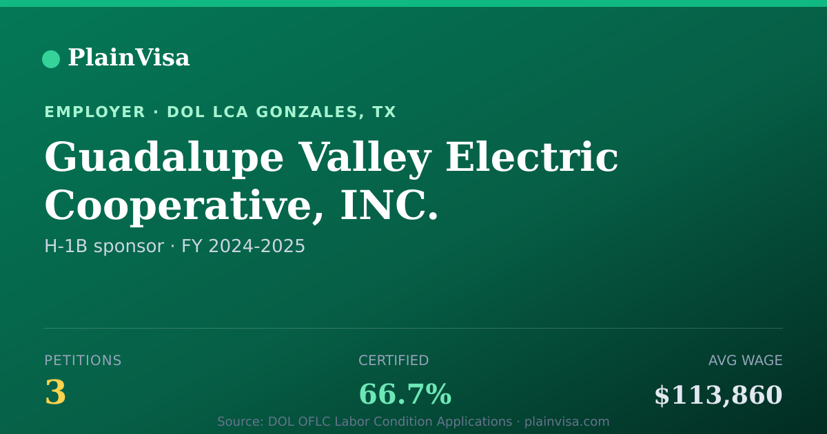 Shareable card for Guadalupe Valley Electric Cooperative, INC. | PlainVisa